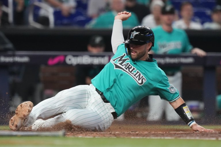 Stowers has 2 hits and 2 RBIs, then leaves with hamstring discomfort as Marlins beat Angels 12-3 | iNFOnews.ca