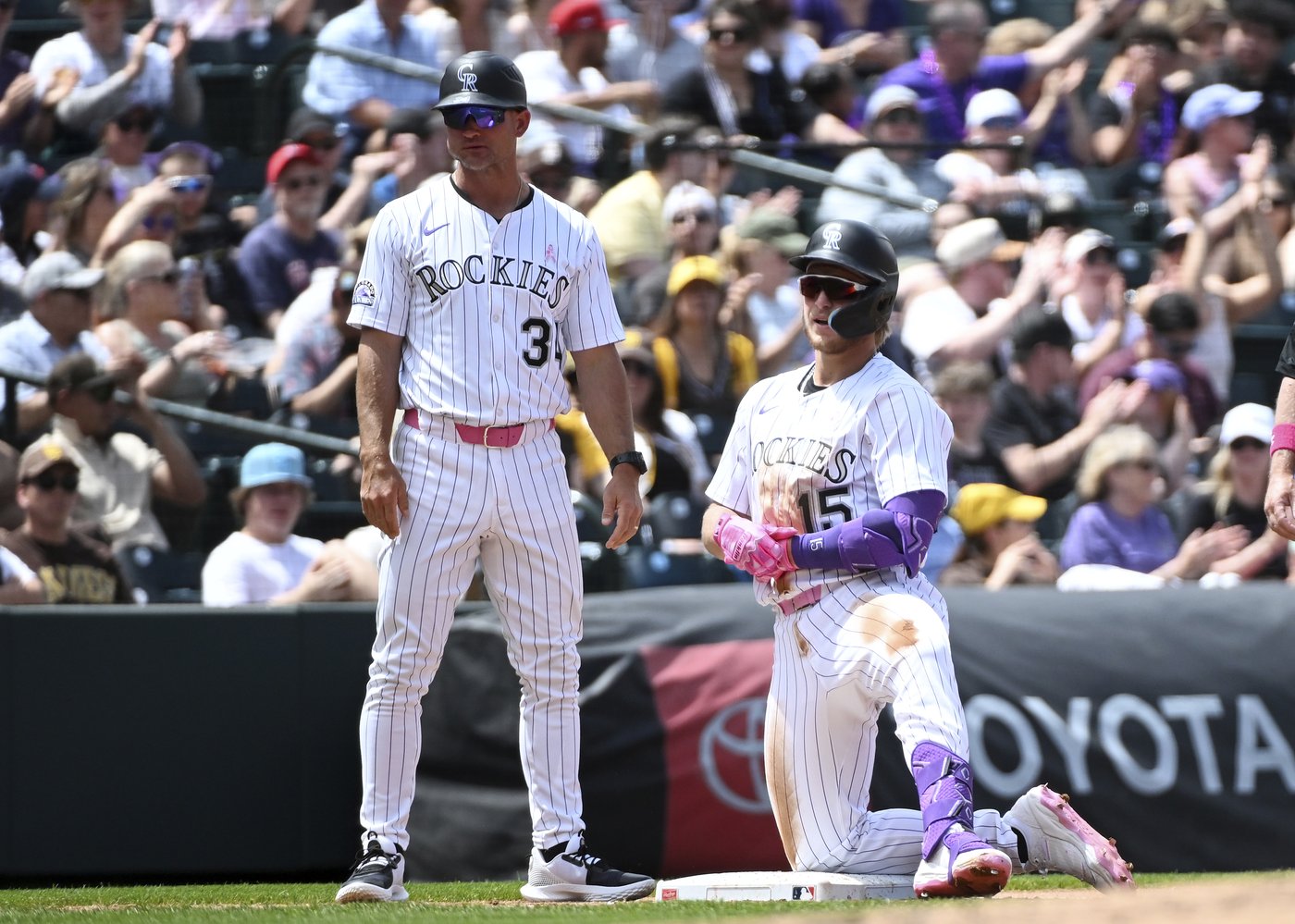 Goodman hits a double, a triple and a HR and has 5 RBIs as Rockies beat Padres 9-3 | iNFOnews.ca Goodman hits a double, a triple and a HR and has 5 RBIs as Rockies beat Padres 9-3 | iNFOnews.ca