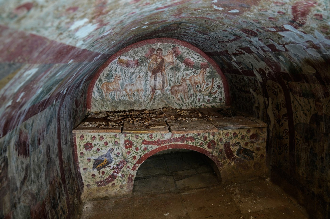 Rare fresco of Jesus as the 'Good Shepherd' uncovered in Turkish town visited by the pope | iNFOnews.ca