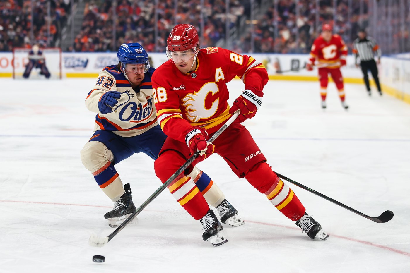 Oilers wrap up road trip with strong win over surging Flames | iNFOnews.ca Oilers wrap up road trip with strong win over surging Flames | iNFOnews.ca