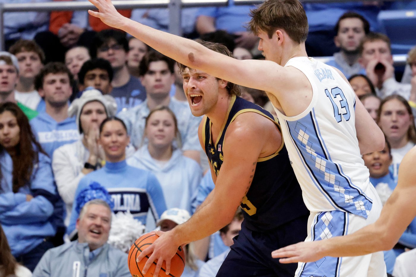 Wilson, Veesaar lead way as No. 22 North Carolina rolls past Notre Dame 91-69 in ACC play | iNFOnews.ca
