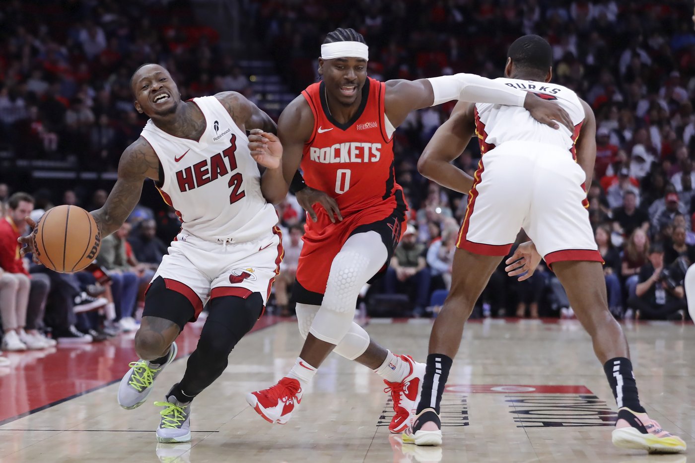 Herro leads Heat over Rockets in game marred by fight and ejections in final minute | iNFOnews.ca