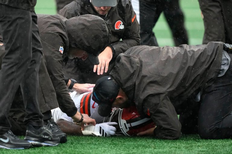 Browns rookie wide receiver KC Concepcion ruled out after helmet-to-helmet hit by Jets' Fitzpatrick | iNFOnews.ca