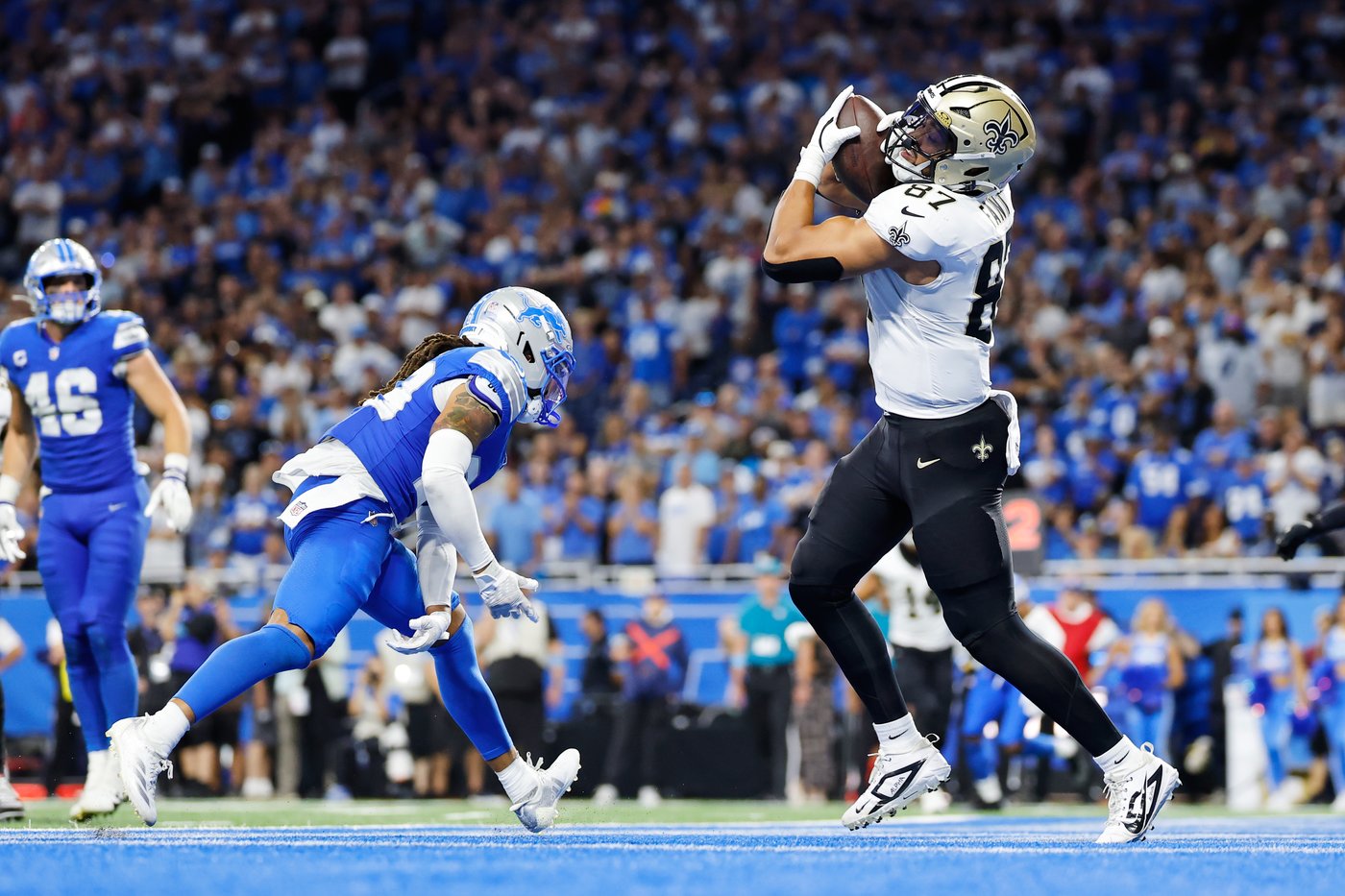 Kellen Moore goes for 2 to give Saints a chance to win in OT but effort falls short | iNFOnews.ca Kellen Moore goes for 2 to give Saints a chance to win in OT but effort falls short | iNFOnews.ca