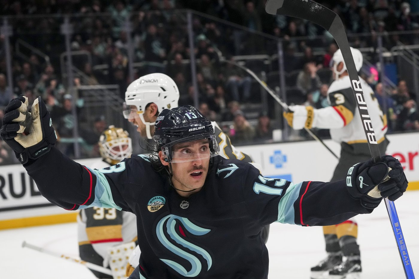 McCann scores in OT as Kraken beat Golden Knights 4-3 | iNFOnews.ca