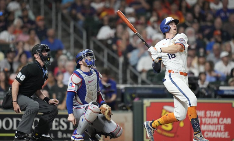 Astros rookie Zach Cole powers 6-3 win over Rangers in place of injured Yordan Alvarez | iNFOnews.ca