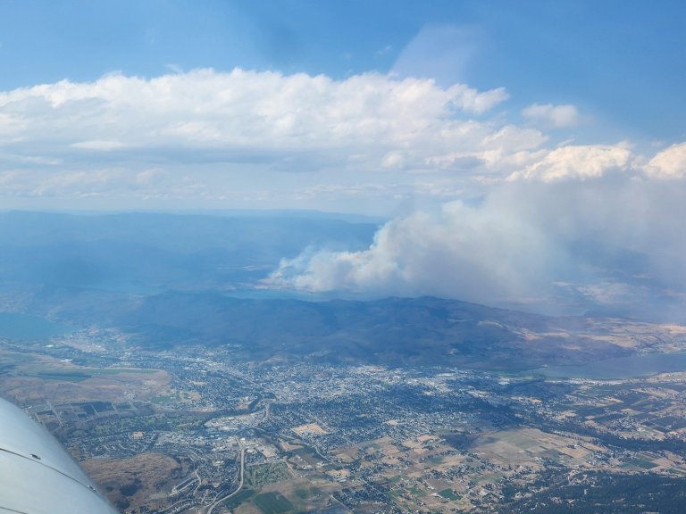 High winds that fanned Bradley Creek wildfire near Vernon unusual for August | iNFOnews.ca