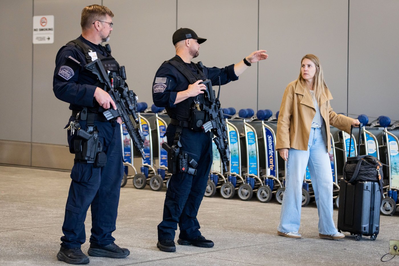 Photos show ICE agents at US airports where the partial government shutdown triggered delays | iNFOnews.ca