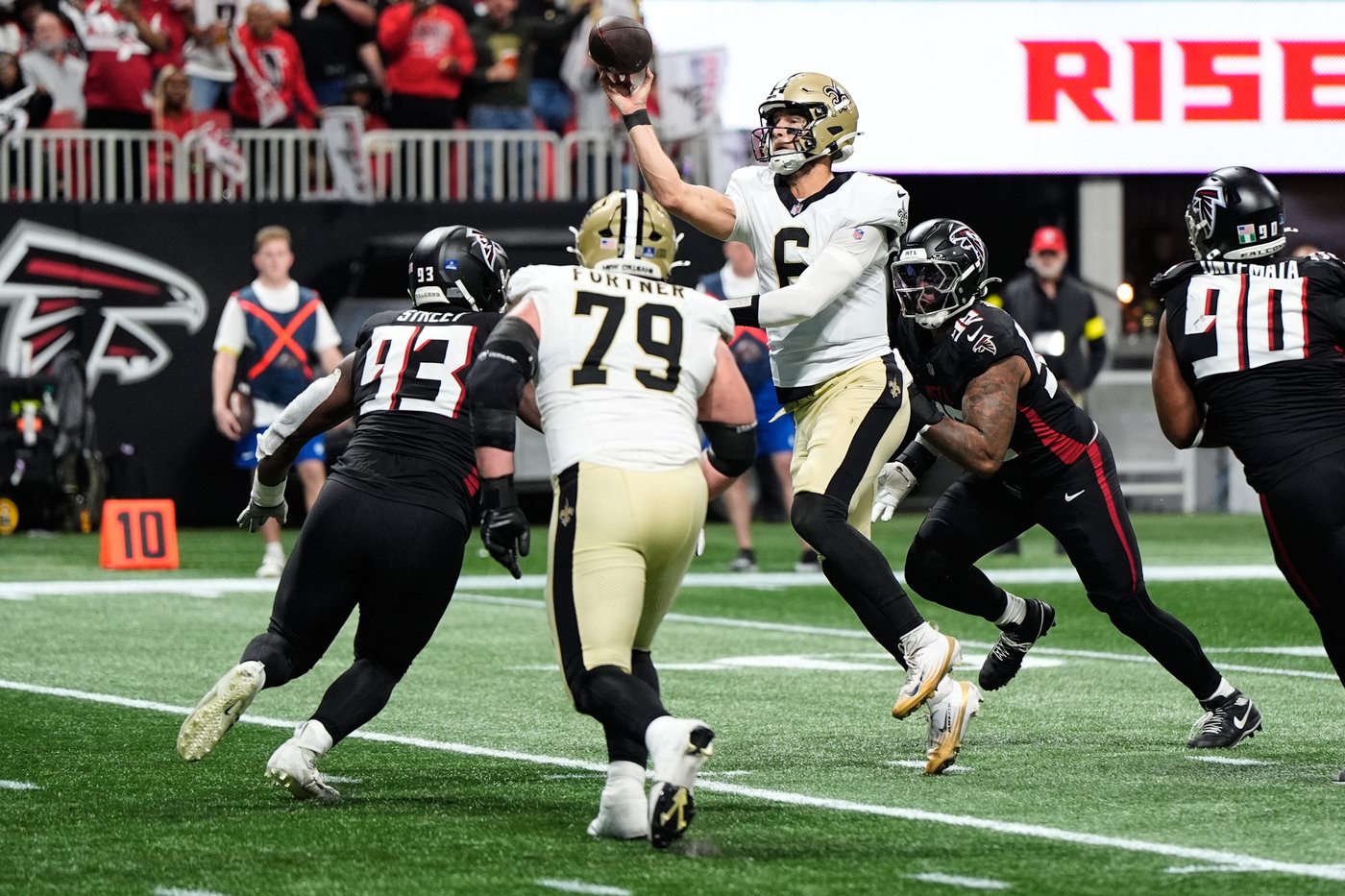 Saints QB Tyler Shough concludes his solid rookie year with a late pick and a loss | iNFOnews.ca Saints QB Tyler Shough concludes his solid rookie year with a late pick and a loss | iNFOnews.ca