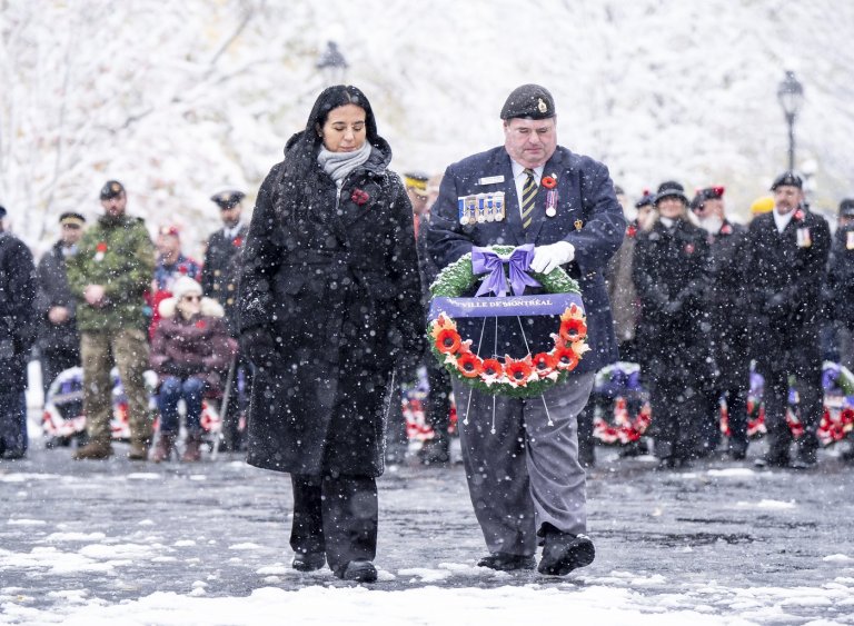 'It's about all of us': Armed Forces, veterans gather for Remembrance Day in Montreal | iNFOnews.ca