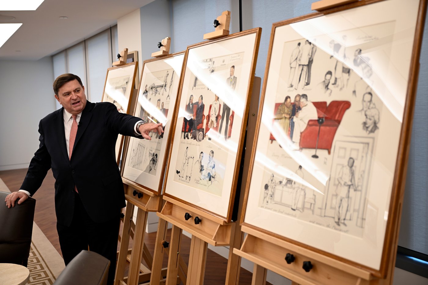 Norman Rockwell people-watched in the West Wing lobby. Now those sketches are on public display | iNFOnews.ca
