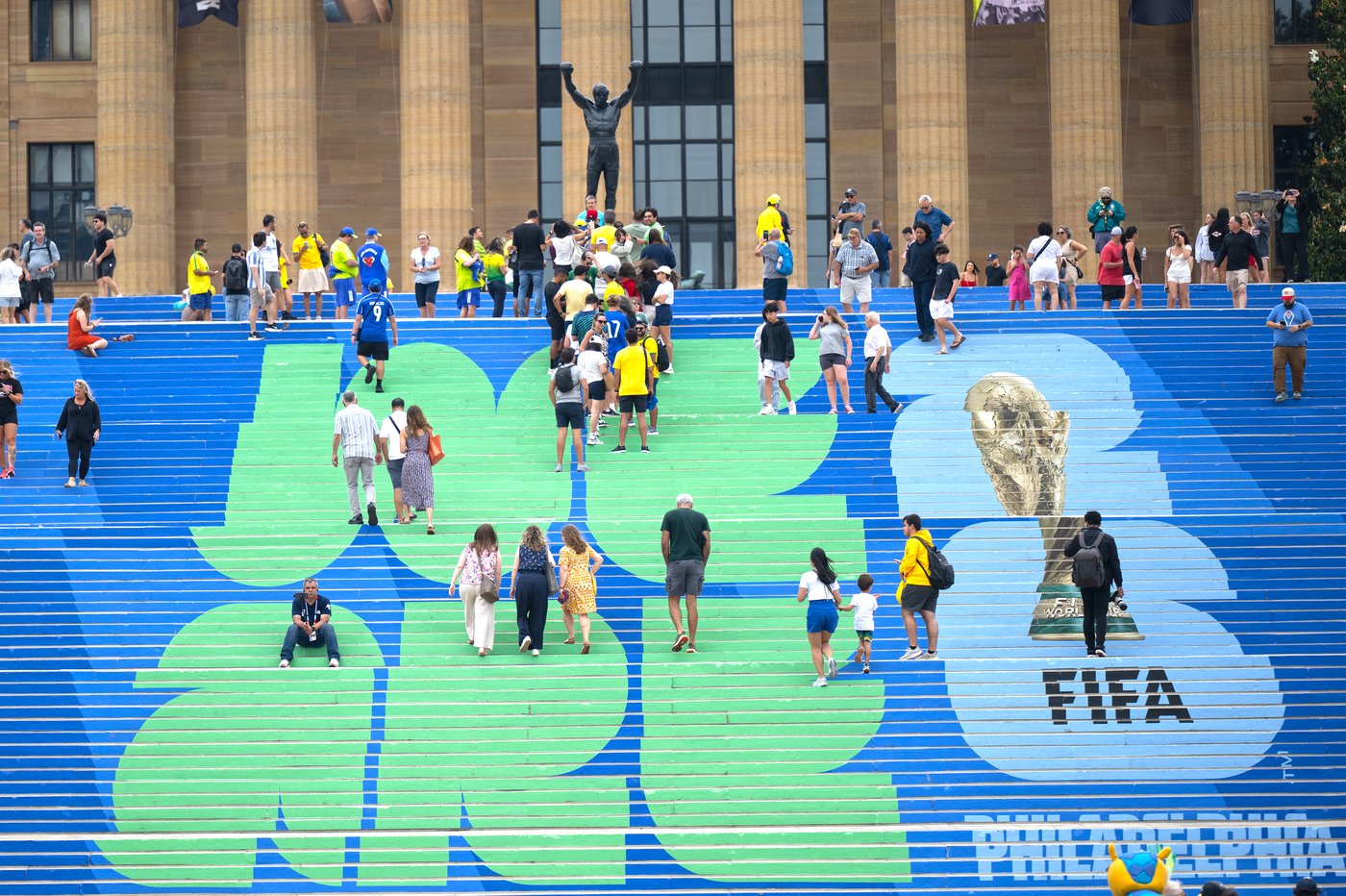 Brazilian soccer fans at the World Cup heed warning not to dress Rocky statue in team gear | iNFOnews.ca