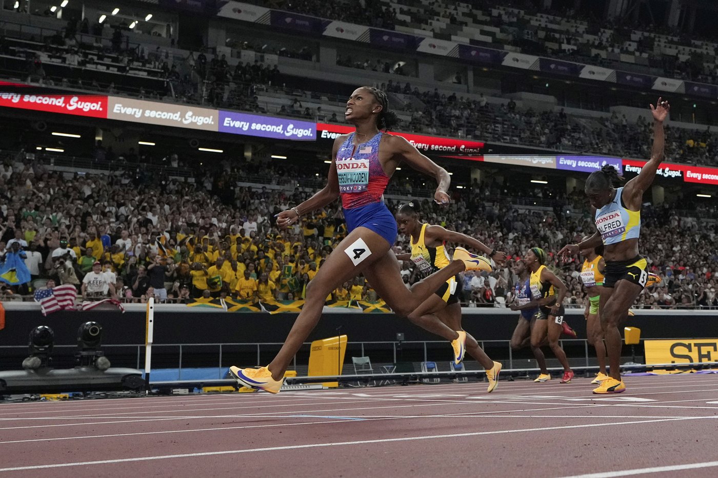 American Jefferson-Wooden and Jamaica's Seville win 100s at worlds; Sha'carri finishes fifth | iNFOnews.ca American Jefferson-Wooden and Jamaica's Seville win 100s at worlds; Sha'carri finishes fifth | iNFOnews.ca
