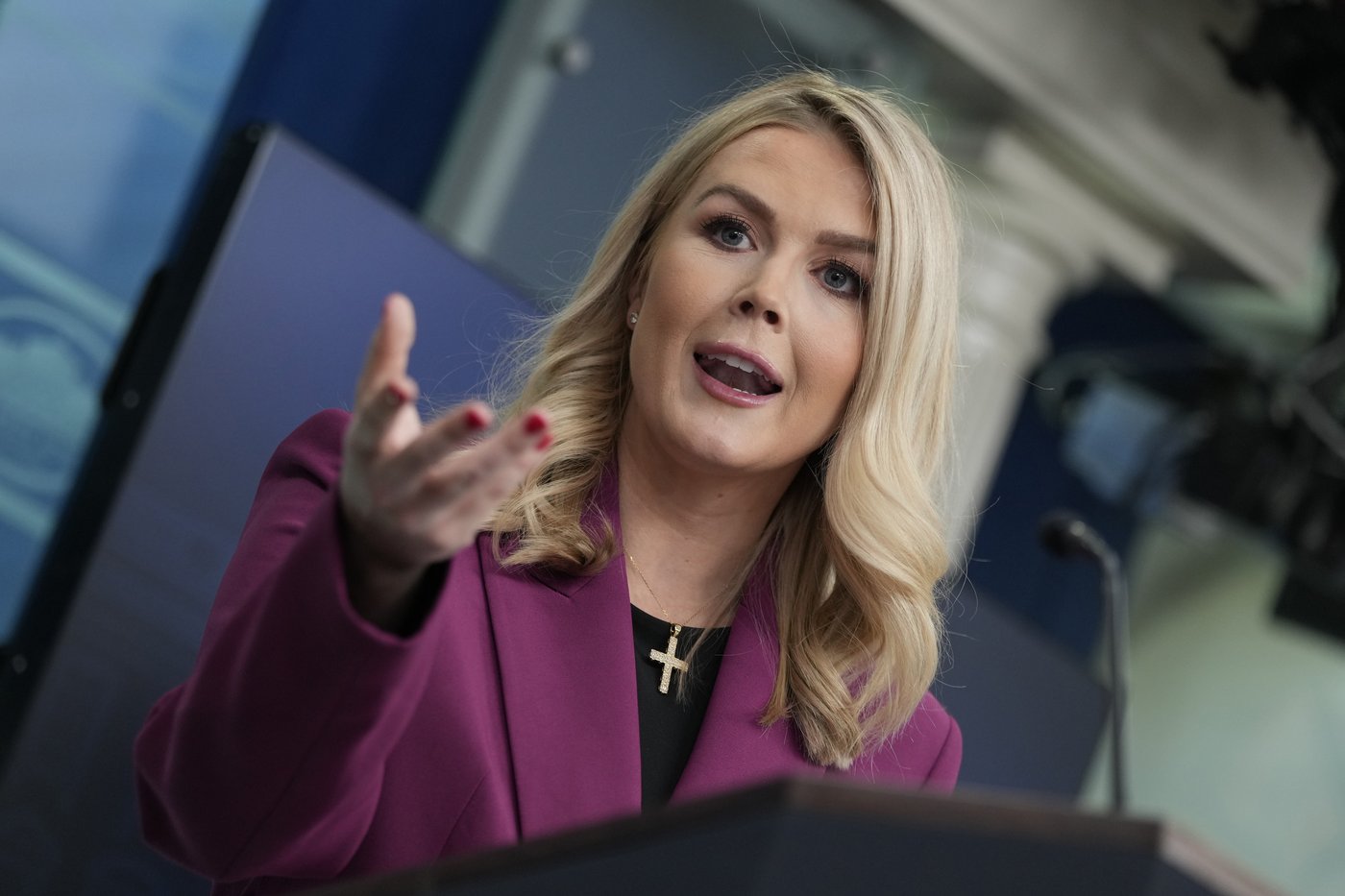 Karoline Leavitt, the youngest White House press secretary, makes her debut in the briefing room | iNFOnews.ca Karoline Leavitt, the youngest White House press secretary, makes her debut in the briefing room | iNFOnews.ca