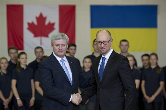 Harper arrives in Germany for G7 summit; promises to champion Ukraine | iNFOnews.ca CP33377193