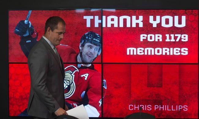 Ottawa Senators defenceman Chris Phillips announces his retirement | iNFOnews.ca Ottawa Senators defenceman Chris Phillips announces his retirement | iNFOnews.ca