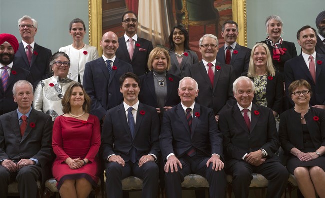 Trudeau, team of 30 cabinet members sworn in to kick off new Liberal era | iNFOnews.ca CP35192985