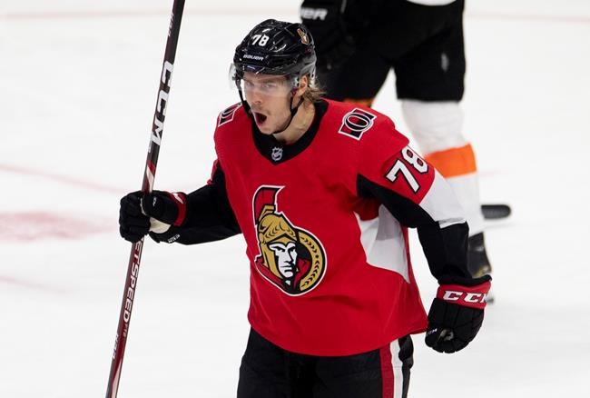 Senators score twice in second period en route to win over Flyers | iNFOnews.ca Senators score twice in second period en route to win over Flyers | iNFOnews.ca