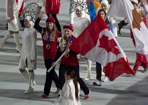Canadian Press NewsAlert: Humphries and Moyse named Canada's flag bearers | iNFOnews.ca CP27325596