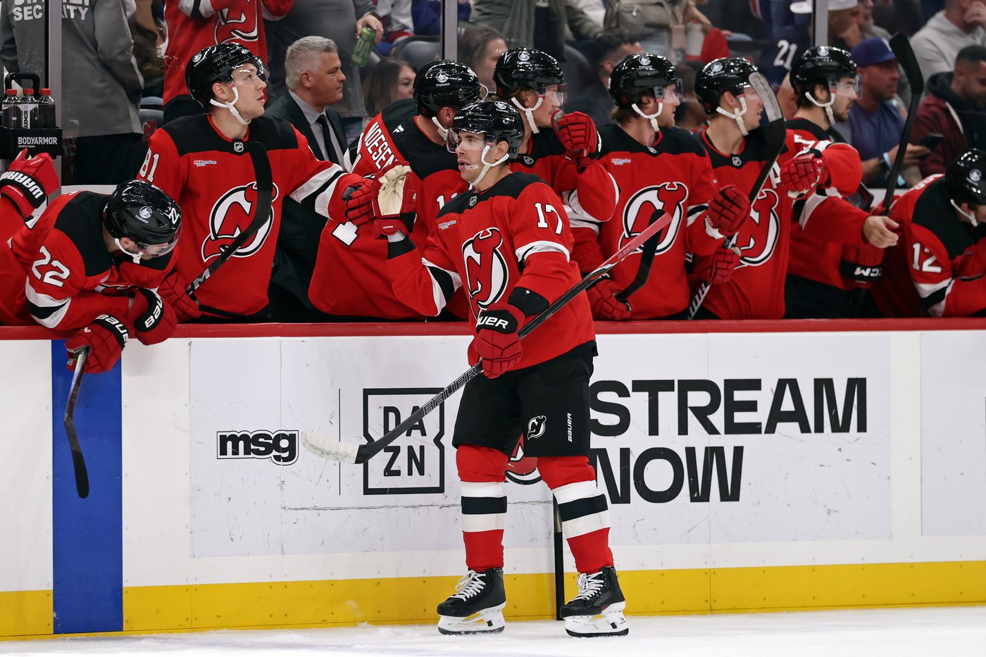 Devils score four goals in just over five minutes on the way to routing the Rangers 7-1 | iNFOnews.ca Devils score four goals in just over five minutes on the way to routing the Rangers 7-1 | iNFOnews.ca