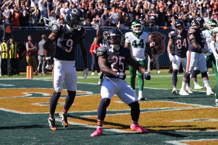 Kyle Monangai scores 2 TDs as the Chicago Bears beat the New York Jets 23-12 | iNFOnews.ca