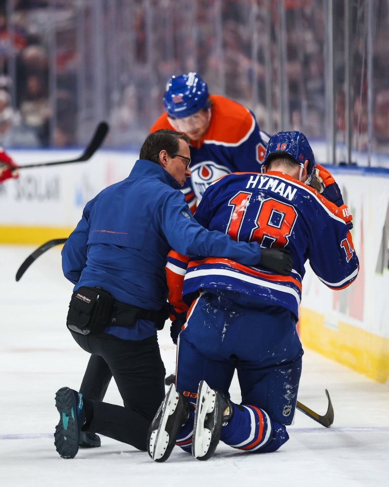 Oilers forward Zach Hyman returns to injured reserve with neck injury | iNFOnews.ca