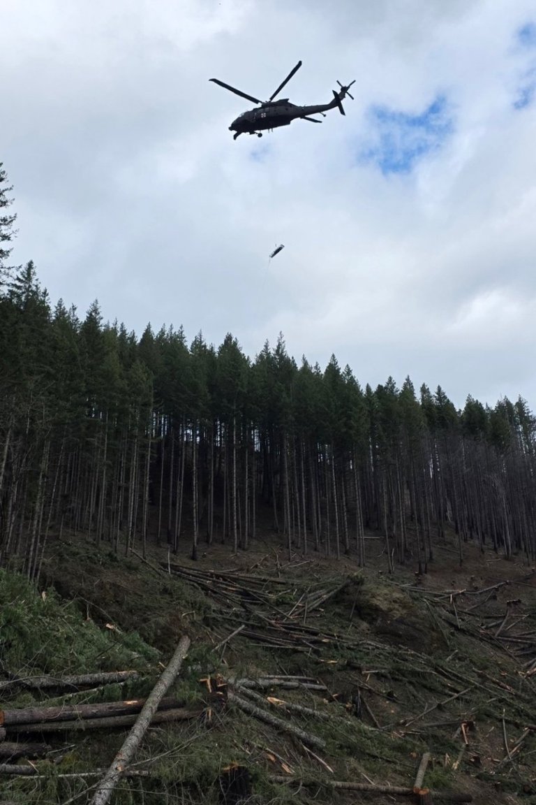 Oregon Army National Guard hoists injured logger to safety in Mount Hood National Forest | iNFOnews.ca