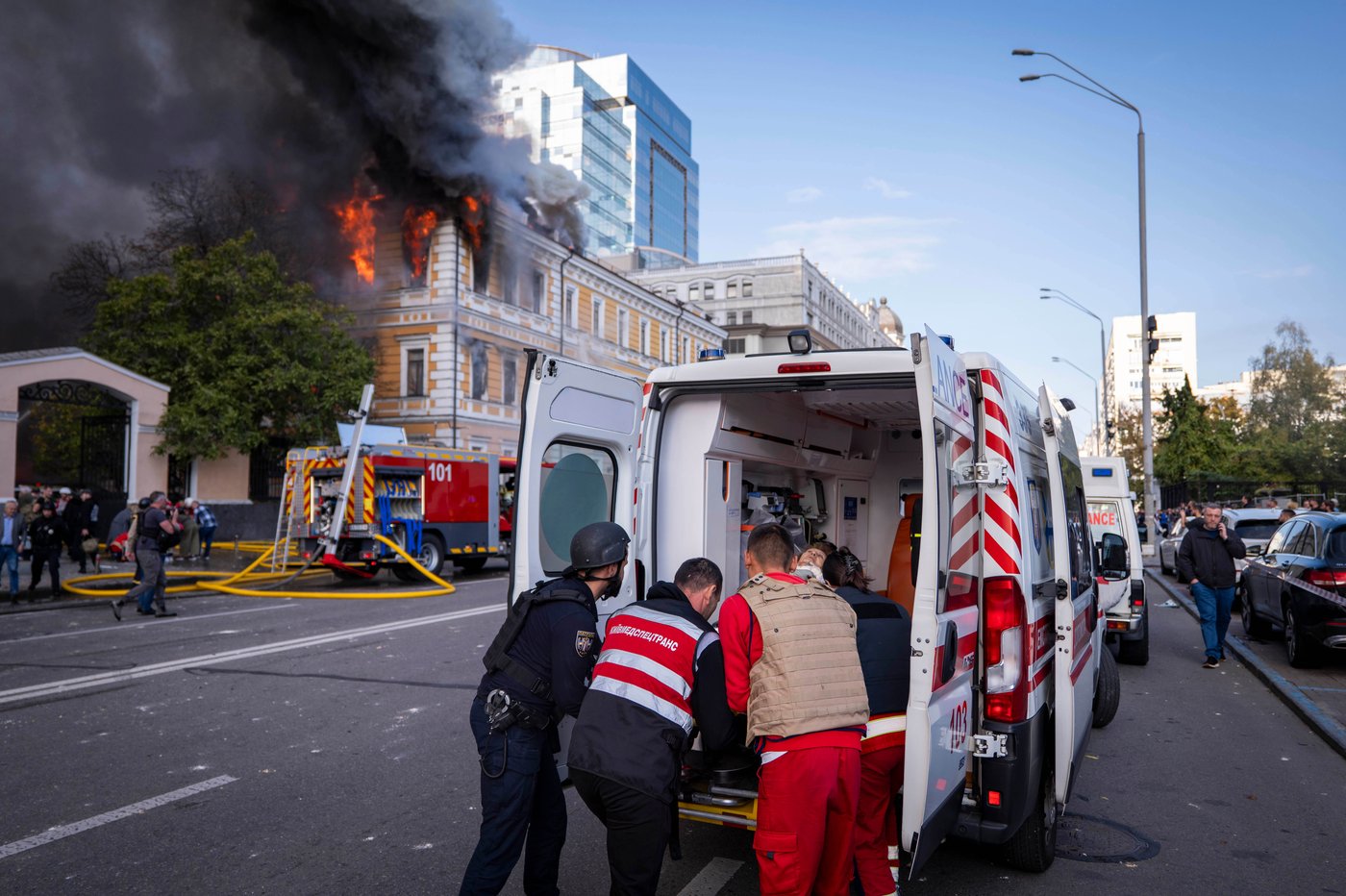 Russian drones hammer apartments, offices and a cultural landmark in Ukraine, killing 7 | iNFOnews.ca