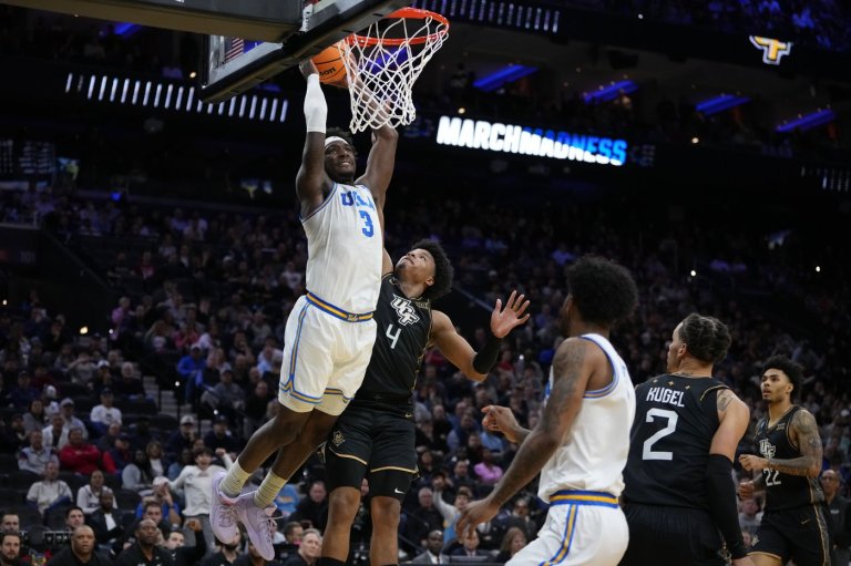 UCLA overcomes broken tooth and stubborn UCF 75-71 to advance in the NCAA Tournament | iNFOnews.ca