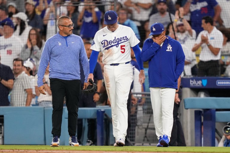 Dodgers' Freddie Freeman somehow avoids serious injury in frightening fall into visitors' dugout | iNFOnews.ca