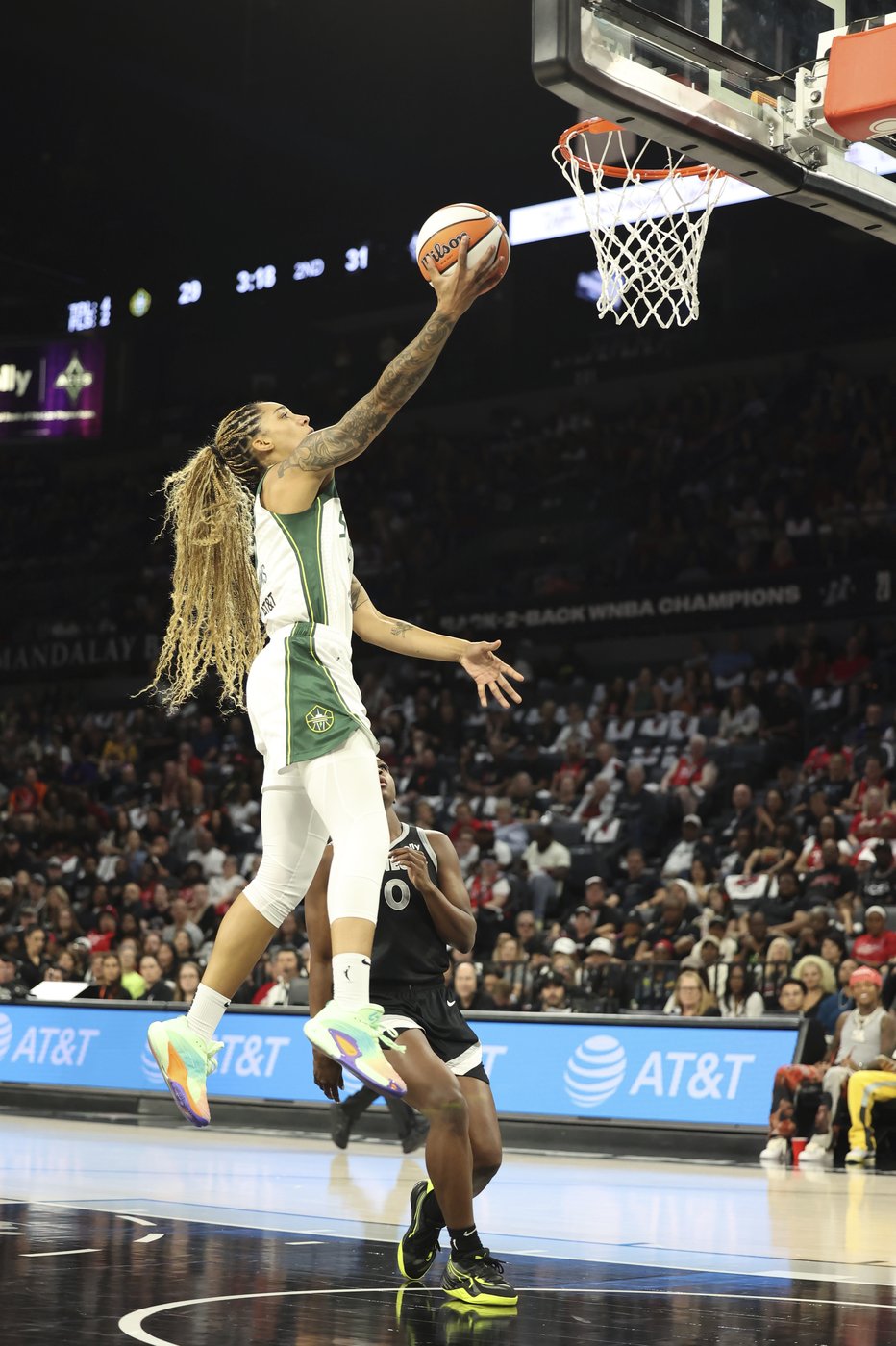 A'ja Wilson scores 21 after snagging third MVP award, helps Aces beat Storm 78-67 in playoff opener | iNFOnews.ca