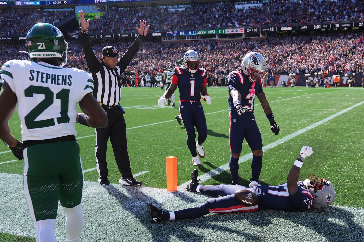 Drake Maye's 3 TD passes help Patriots stave off late push by Jets in 26-19 win | iNFOnews.ca Drake Maye's 3 TD passes help Patriots stave off late push by Jets in 26-19 win | iNFOnews.ca