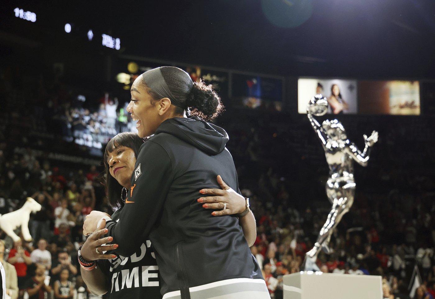 A'ja Wilson scores 21 after snagging third MVP award, helps Aces beat Storm 78-67 in playoff opener | iNFOnews.ca