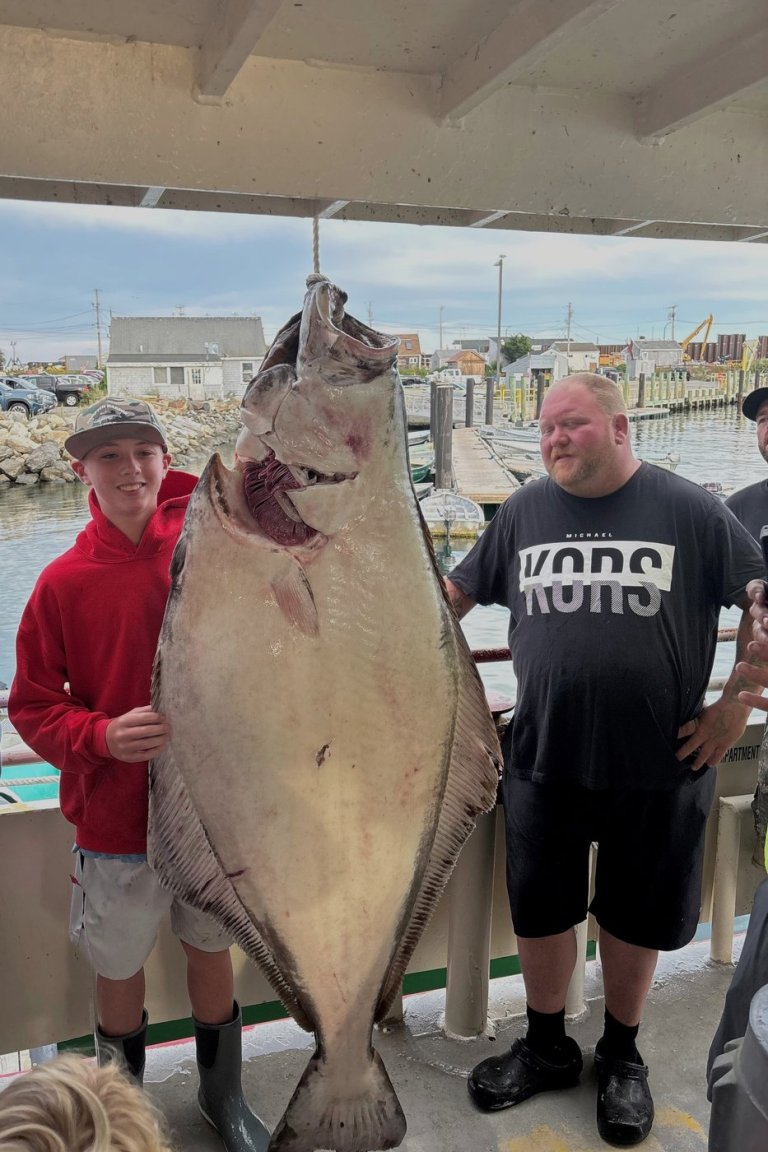 New Hampshire boy, 13, reels in 177-pound halibut while deep-sea fishing that may be a world record | iNFOnews.ca