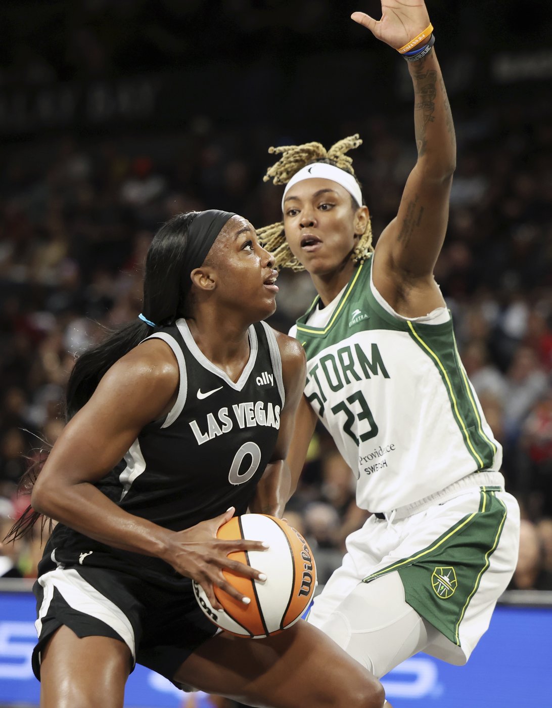 A'ja Wilson scores 21 after snagging third MVP award, helps Aces beat Storm 78-67 in playoff opener | iNFOnews.ca