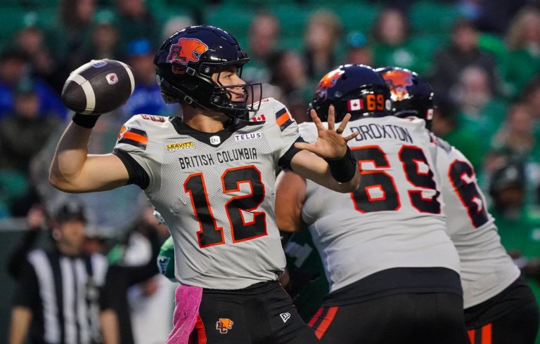 Lions clinch second in West with 27-21 win over Roughriders | iNFOnews.ca Lions clinch second in West with 27-21 win over Roughriders | iNFOnews.ca