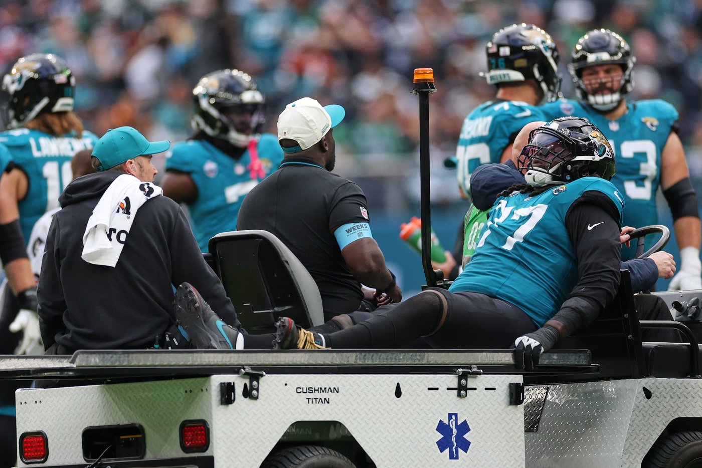 Jaguars LT Anton Harrison to have arthroscopic knee surgery and will miss weeks, maybe months | iNFOnews.ca Jaguars LT Anton Harrison to have arthroscopic knee surgery and will miss weeks, maybe months | iNFOnews.ca