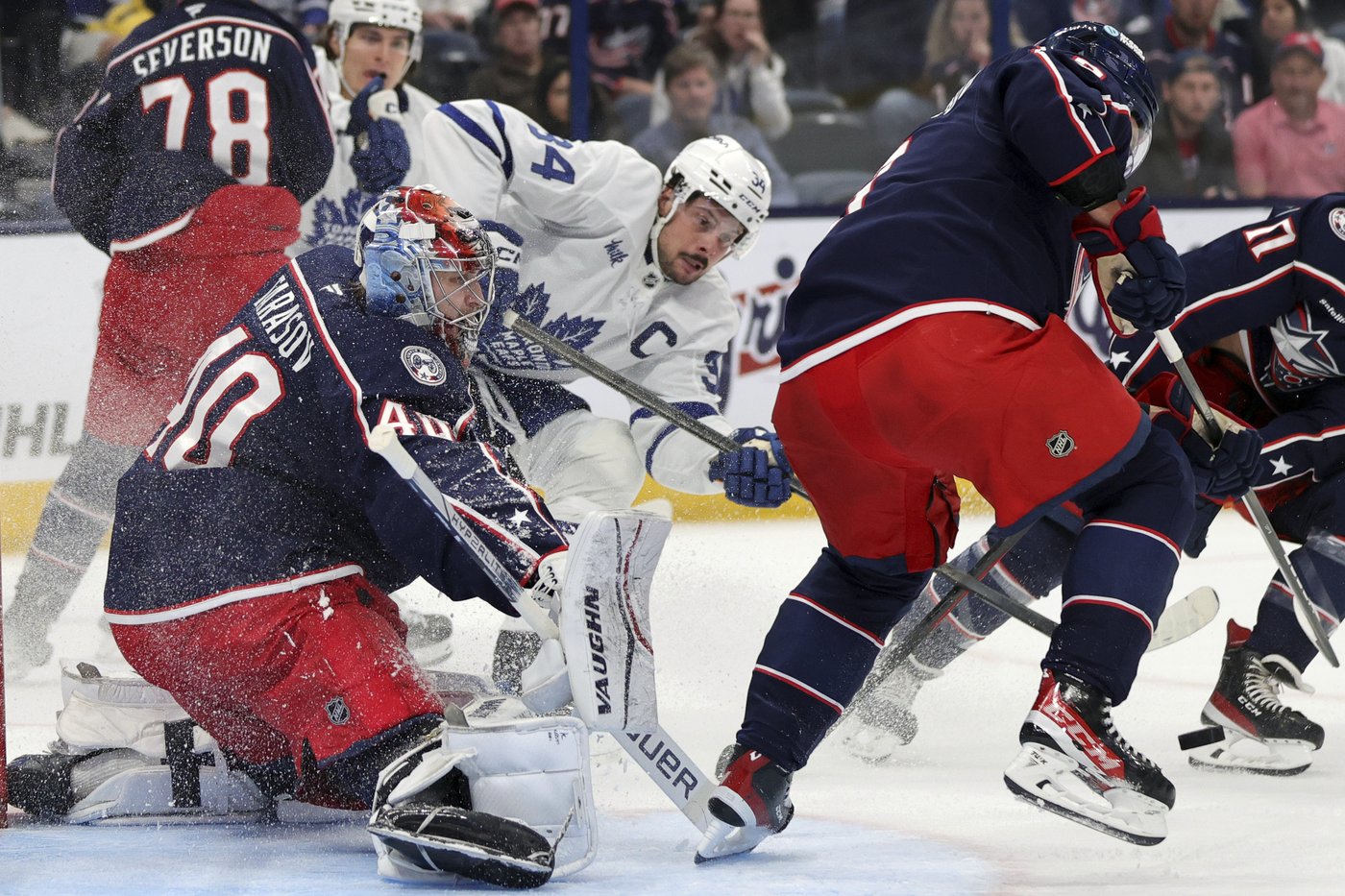 Olivier scores 2 as Blue Jackets beat Maple Leafs 6-2 | iNFOnews.ca