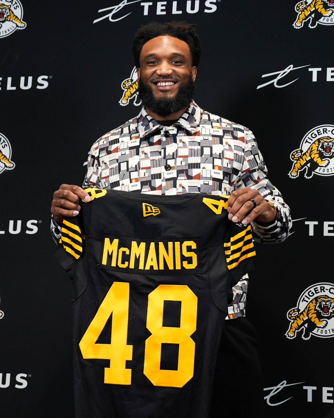 Veteran middle linebacker McManis quickly making presence felt with Ticats | iNFOnews.ca Veteran middle linebacker McManis quickly making presence felt with Ticats | iNFOnews.ca