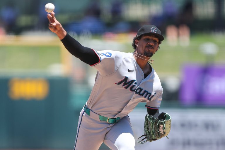 Eury Pérez perfect for 7 innings, then Marlins hang on for 9-8 win over A's | iNFOnews.ca