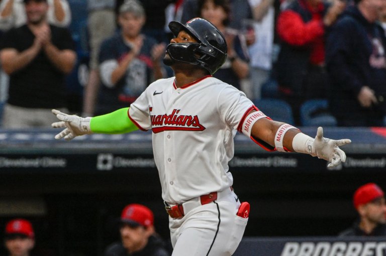 Martínez homers from both sides of the plate as Guardians beat Athletics to stay atop AL Central | iNFOnews.ca