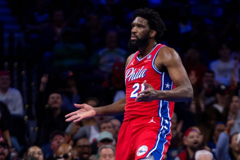 Philadelphia's Joel Embiid is fined $50,000 for a lewd gesture during a game against Boston | iNFOnews.ca