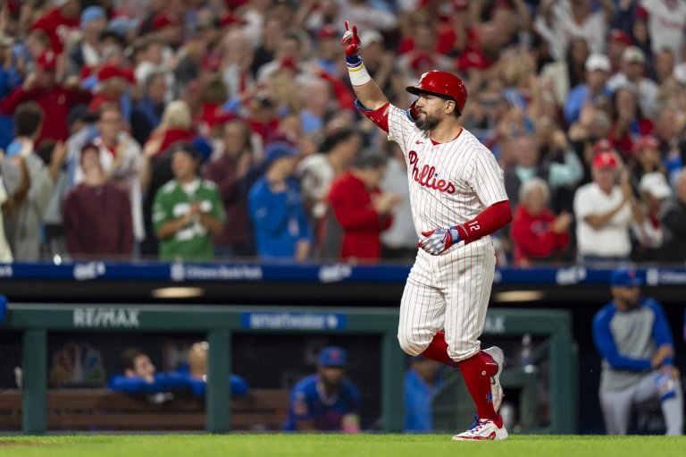 Suárez's 12 strikeouts, Schwarber's 50th homer lead Phillies past Mets | iNFOnews.ca