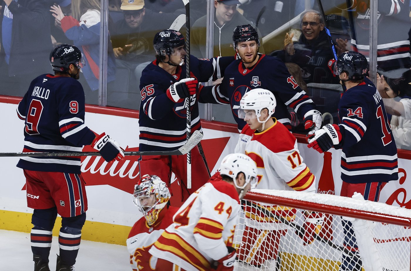 Jets use power play to soar past Flames 5-3 | iNFOnews.ca