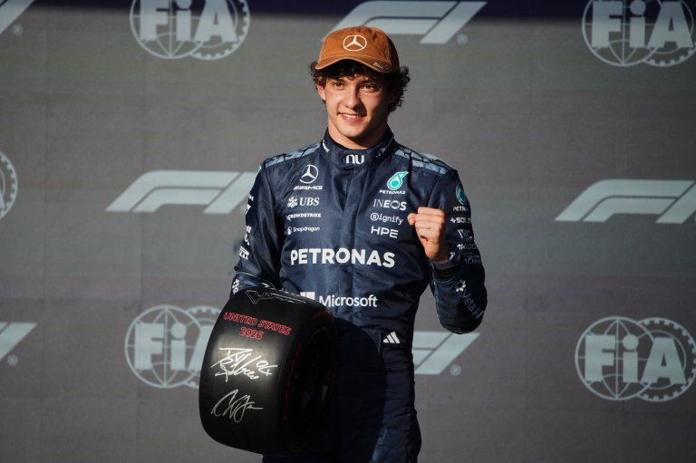 Mercedes driver Kimi Antonelli earns surprise pole for the US Grand Prix as he chases the F1 title | iNFOnews.ca
