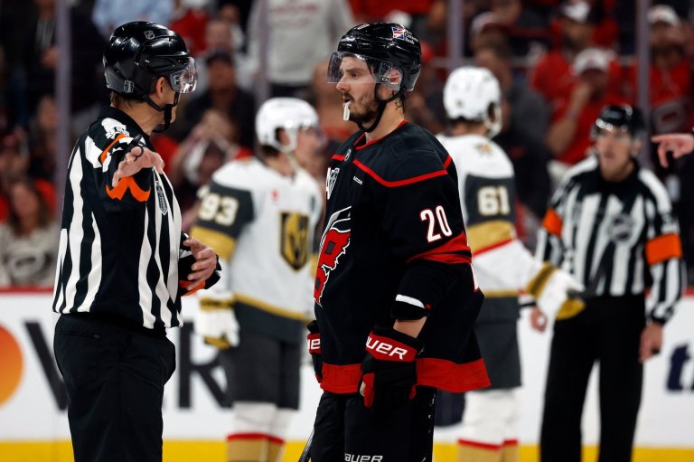 Down 0-1 in Stanley Cup Final, Hurricanes coach on top line vs. Vegas: 'We need them to get going' | iNFOnews.ca