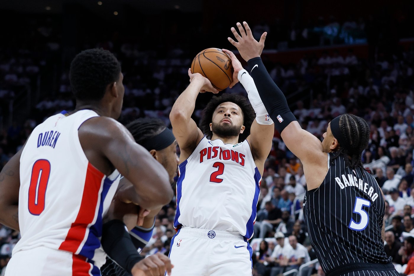 Pistons beat Magic 98-83 in Game 2 to even series and end NBA's longest home playoff losing streak | iNFOnews.ca Pistons beat Magic 98-83 in Game 2 to even series and end NBA's longest home playoff losing streak | iNFOnews.ca