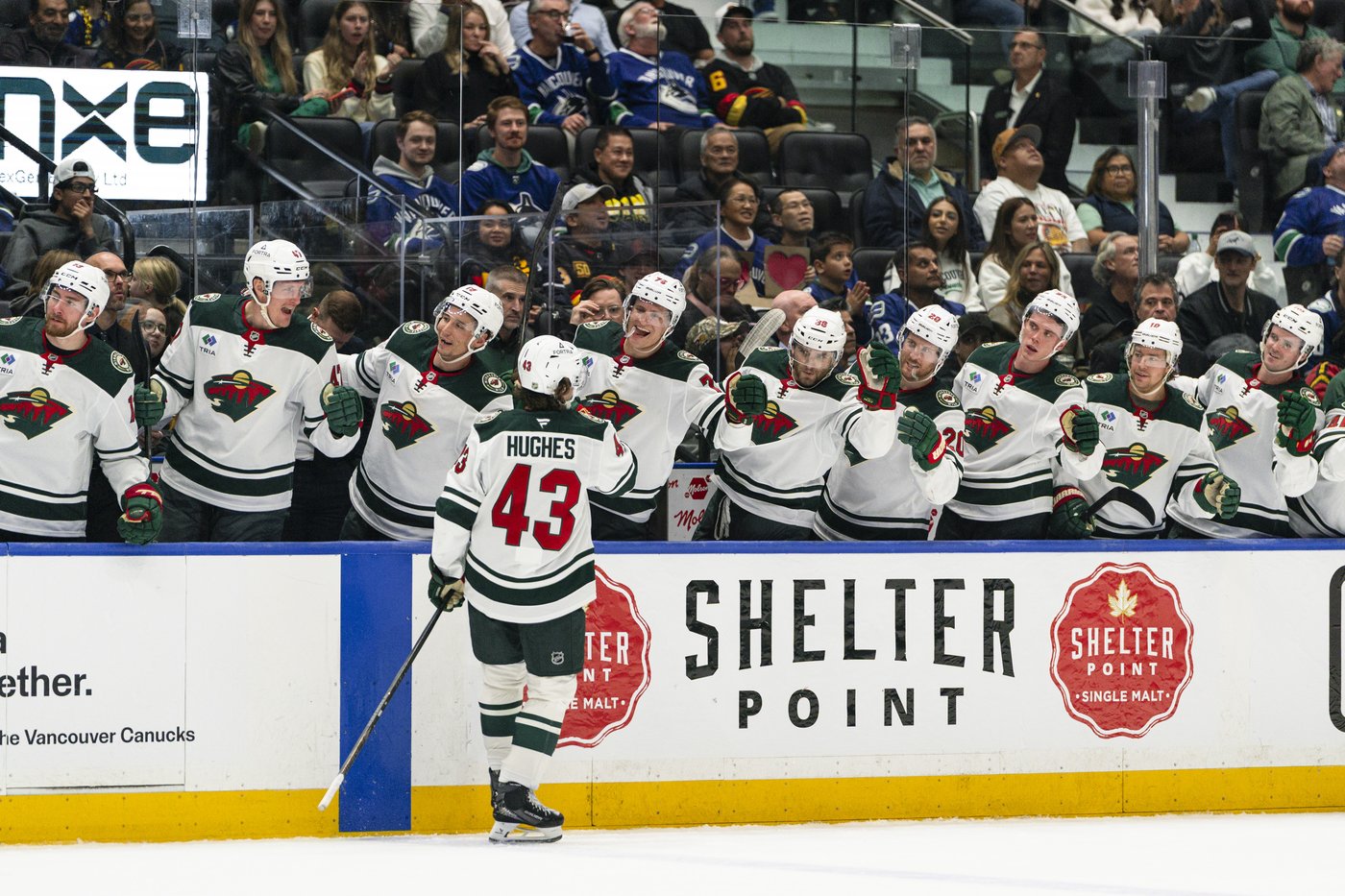 Hughes scores in return to Vancouver, Minnesota Wild down Canucks 4-2 | iNFOnews.ca Hughes scores in return to Vancouver, Minnesota Wild down Canucks 4-2 | iNFOnews.ca