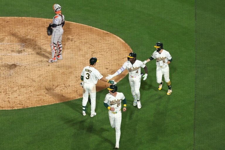 Lawrence Butler hits 3-run homer in the Athletics' 11-4 win over the Astros in home opener | iNFOnews.ca