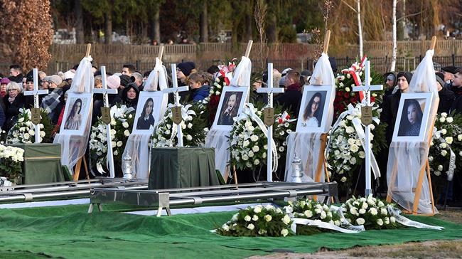 5 victims of Poland escape room fire laid to rest together | iNFOnews.ca